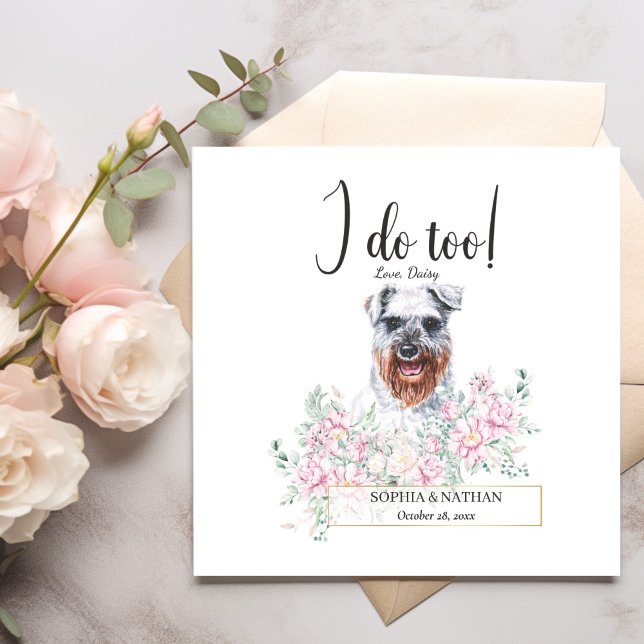 Servilleta De Papel Schnauzer Dog Boda Cocktail Napkins (Subido por el creador)