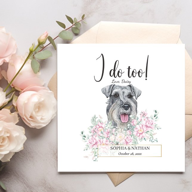 Servilleta De Papel Schnauzer Dog Boda Cocktail Napkins (Subido por el creador)