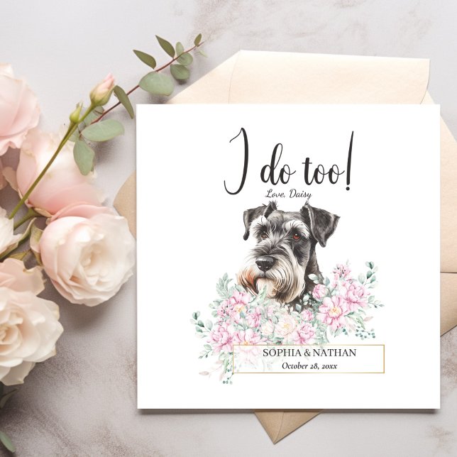 Servilleta De Papel Schnauzer Dog Boda Cocktail Napkins (Subido por el creador)