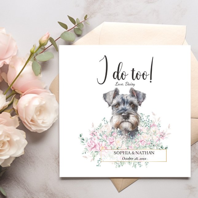 Servilleta De Papel Schnauzer Dog Boda Cocktail Napkins (Subido por el creador)