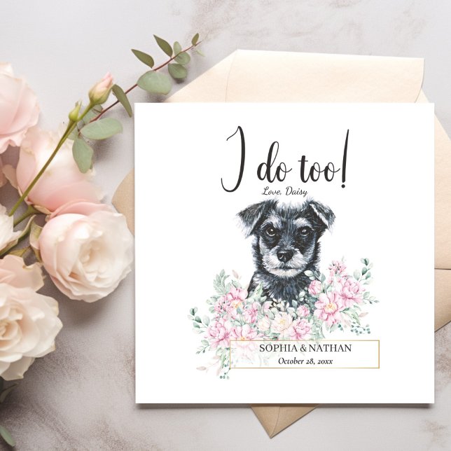 Servilleta De Papel Schnauzer Dog Boda Cocktail Napkins (Subido por el creador)
