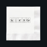 Servilleta De Papel ScIeNCe Elementos de tabla periódicos Química de p<br><div class="desc">ScIeNCe Elementos de tabla periódica Palabra Química ScIe-NCe Palabras divertidas de yodo de Scanum Electron Nitrogen Cerium utilizando Símbolos de elementos de la tabla periódica!</div>