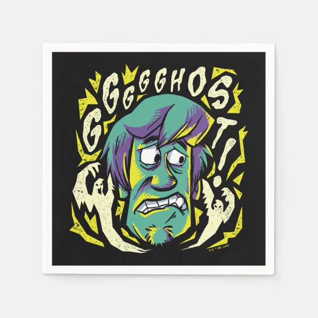 Servilleta De Papel Scooby-Doo | Asustado Shaggy (Anverso)