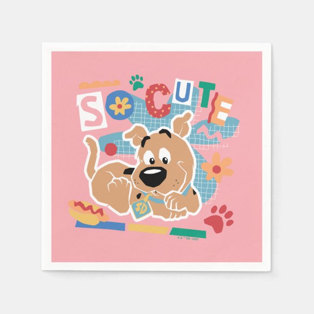 Servilleta De Papel Scooby-Doo | Baby Scooby-Doo So Cute (Anverso)