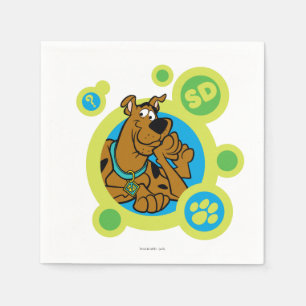 Servilleta De Papel Scooby-Doo circunda la insignia del SD