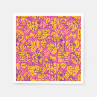 Servilleta De Papel Scooby-Doo | Funky Flower Pattern