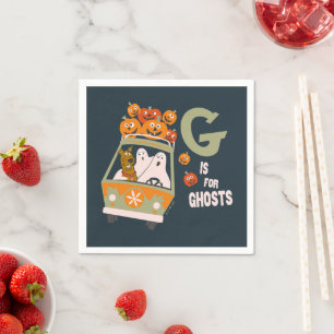 Servilleta De Papel Scooby-Doo   G es para Ghosts