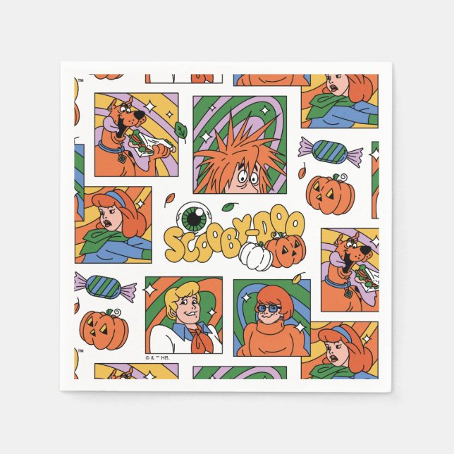 Servilleta De Papel Scooby-Doo Halloween Photos Pattern (Anverso)