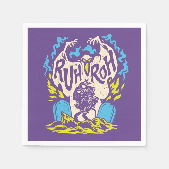 Servilleta De Papel Scooby-Doo | Ruh Roh Scooby & Shaggy (Anverso)