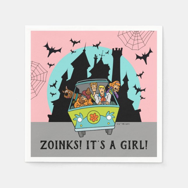 Servilleta De Papel Scooby-Doo Spooktacular Halloween Baby Shower (Anverso)