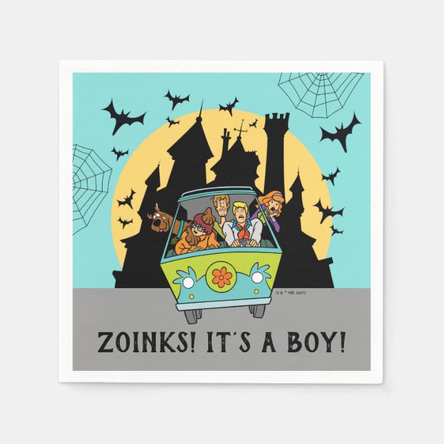 Servilleta De Papel Scooby-Doo Spooktacular Halloween Baby Shower Napk (Anverso)