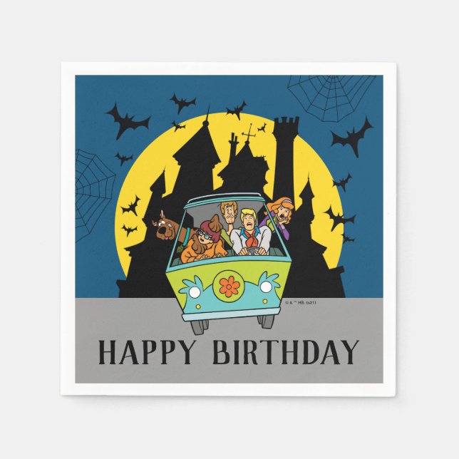Servilleta De Papel Scooby-Doo Spooktacular Halloween Birthday (Anverso)