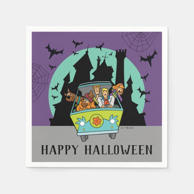 Servilleta De Papel Scooby-Doo Spooktacular Halloween Party (Anverso)