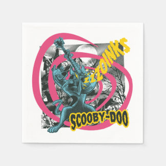 Servilleta De Papel Scooby-Doo Zoinks Punk Guitar Gráfico