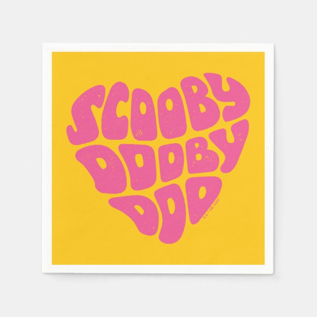 Servilleta De Papel Scooby Dooby Doo Heart (Anverso)