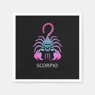 Servilleta De Papel Scorpio Zodiac Sign Scorpio Birthday Gift