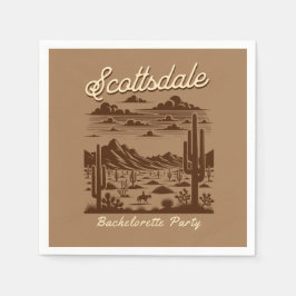 Servilleta De Papel scottsdale bachelorette party retro desert