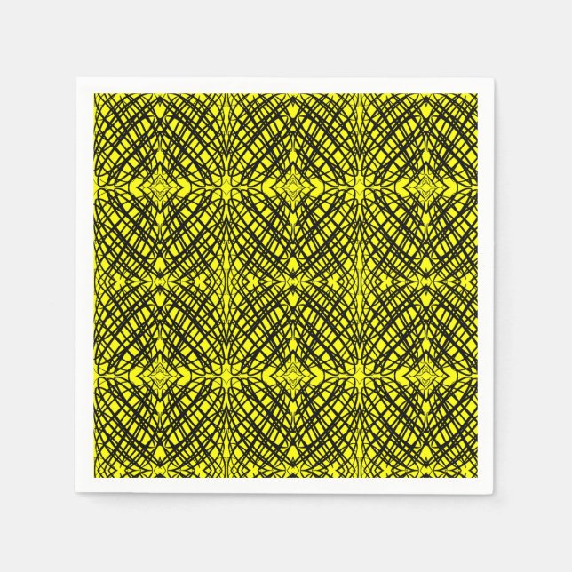 Servilleta De Papel Scribe simple | Tejido Espejo | Amarillo | (Anverso)