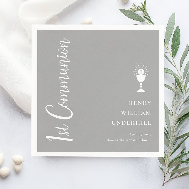 Servilleta De Papel Script Boys 1ª comunión (Subido por el creador)