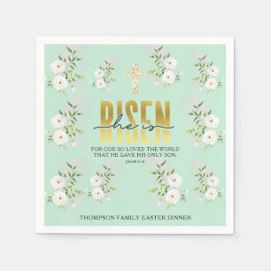 Servilleta De Papel Se Levanta Religiosa Cristiana Cita De Pascua De M