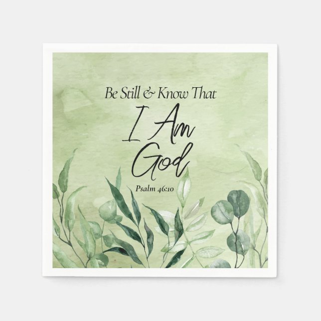 Servilleta De Papel Sé que soy DIOS (Anverso)