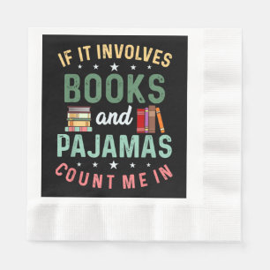 Servilleta De Papel SE TRATA DE LIBROS Y PIJAMAS CUÉNTAME Funny Read
