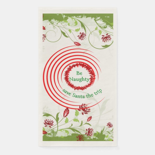 Servilleta De Papel Sé traviesa toalla de invitado #2 (Anverso)