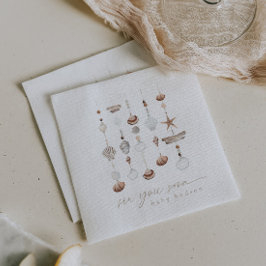 Servilleta De Papel Sea You Pronto Boho Beach Baby Shower