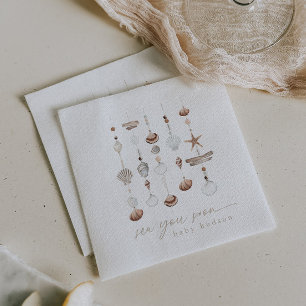 Servilleta De Papel Sea You Pronto Boho Beach Baby Shower