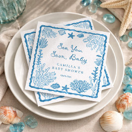 Servilleta De Papel Sea You Soon Baby Shower