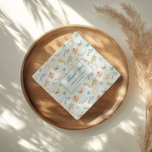 Servilleta De Papel Sea You Soon Rococo Baby Shower 
