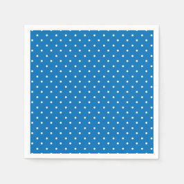 Servilleta De Papel Seamless blue background polka dot pattern 