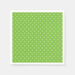 Servilleta De Papel Seamless  bright lime polka dot pattern 