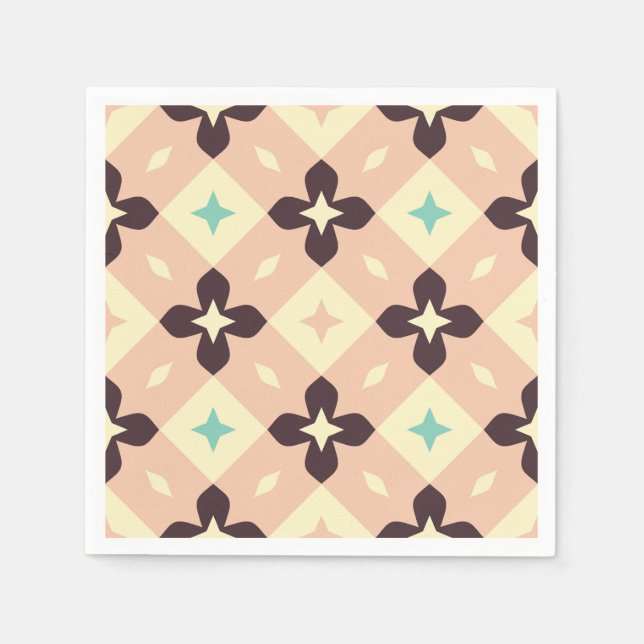Servilleta De Papel Seamless geometric floral  pattern (Anverso)