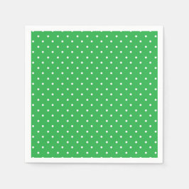 Servilleta De Papel Seamless green background polka dot pattern
