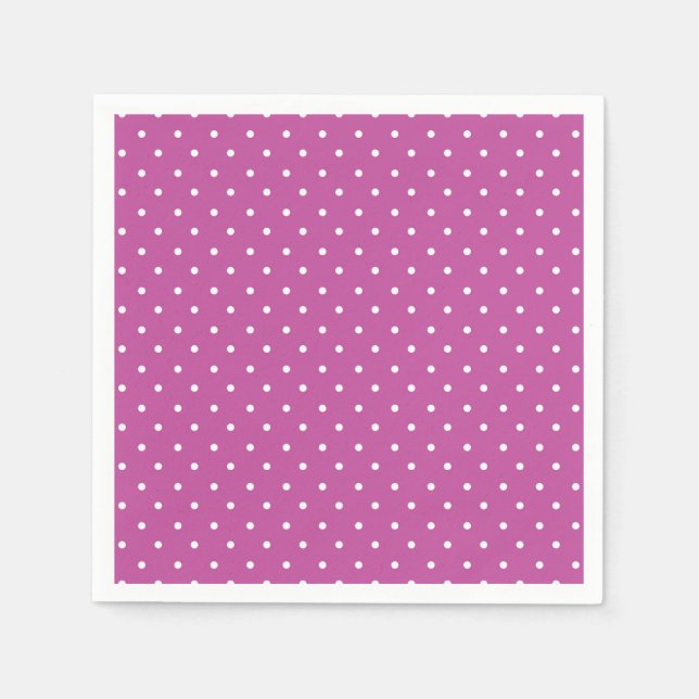 Servilleta De Papel Seamless magenta background polka dot pattern (Anverso)