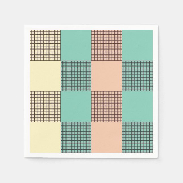 Servilleta De Papel Seamless plaid pattern   (Anverso)