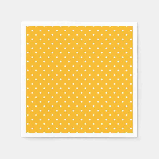 Servilleta De Papel Seamless yellow-orange  polka dot  pattern  (Anverso)