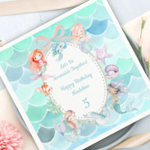 Seamos Sirenas Juntos Fiesta Sirena Cumpleaños