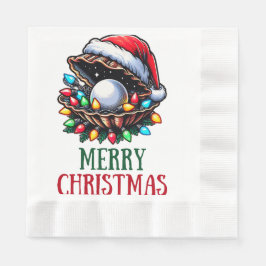 Servilleta De Papel Seashell Clam Shell Beach Navidades Gorra Navidad