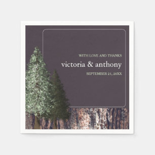 Servilleta De Papel secuoyas y corteza, Boda ruso