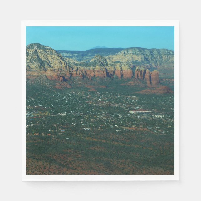 Servilleta De Papel Sedona y Coffee Pot Rock desde arriba (Anverso)