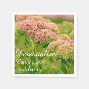 Servilleta De Papel Sedum Otoño Joy Flowers-Papel Fiesta Napkins