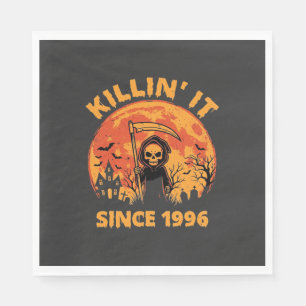 Servilleta De Papel Segador de Halloween desde 1996 Diseño de Cumpleañ