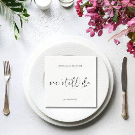 Servilleta De Papel Seguimos Haciendo Cóctel De Renovación De Votos En