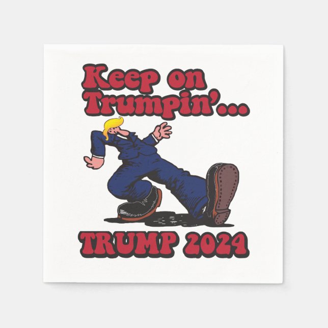 Servilleta De Papel Seguir con Trumpin (Anverso)