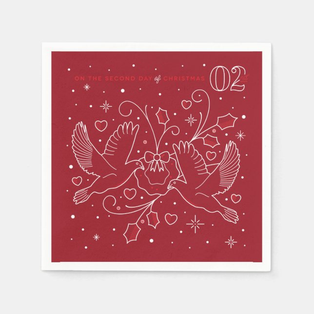 Servilleta De Papel Segunda jornada de Navidades Fiesta Papeles servil (Anverso)