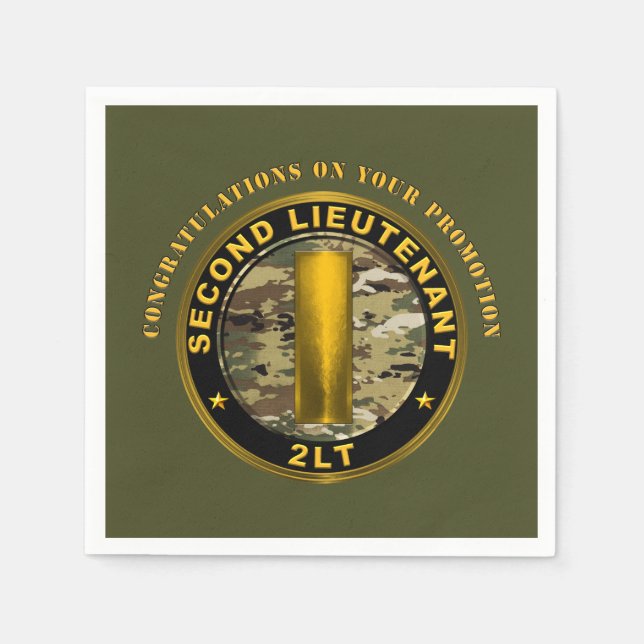 Servilleta De Papel Segunda promoción de teniente 2LT (Anverso)