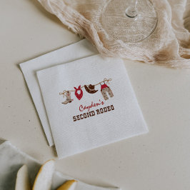 Servilleta De Papel Segundo cumpleaños de Rodeo Occidental Cowboy