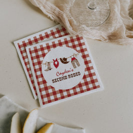 Servilleta De Papel Segundo cumpleaños de Rodeo Occidental Cowboy